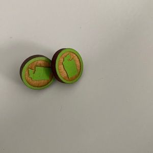 Wooden Earrings Washington State